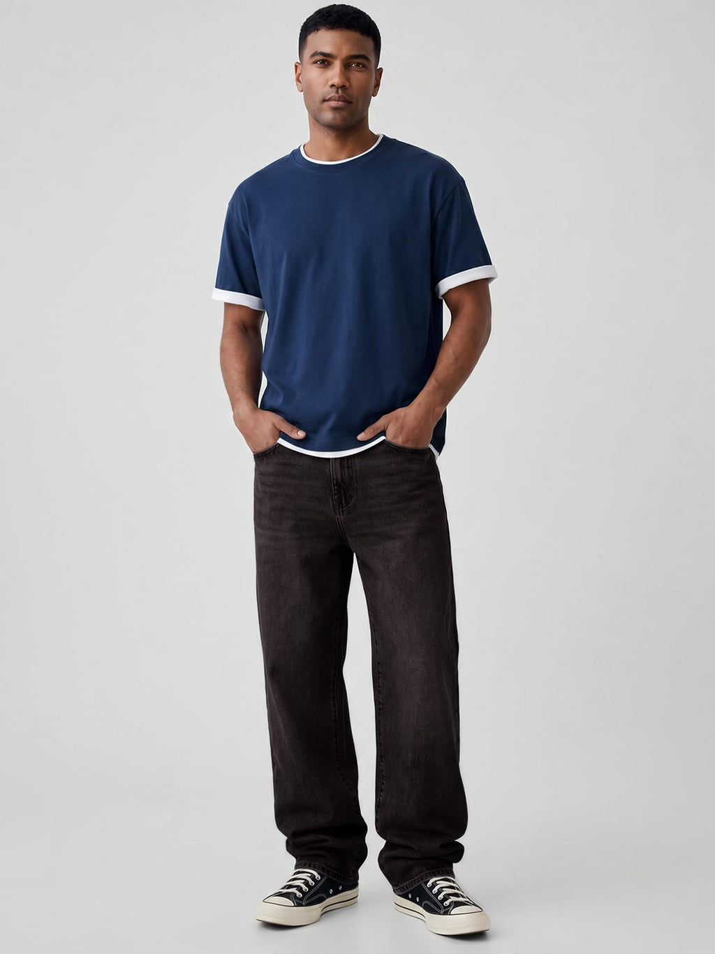 JMIERR Mens Baggy Jeans Wide Leg Y2K Loose Fit Denim Pants