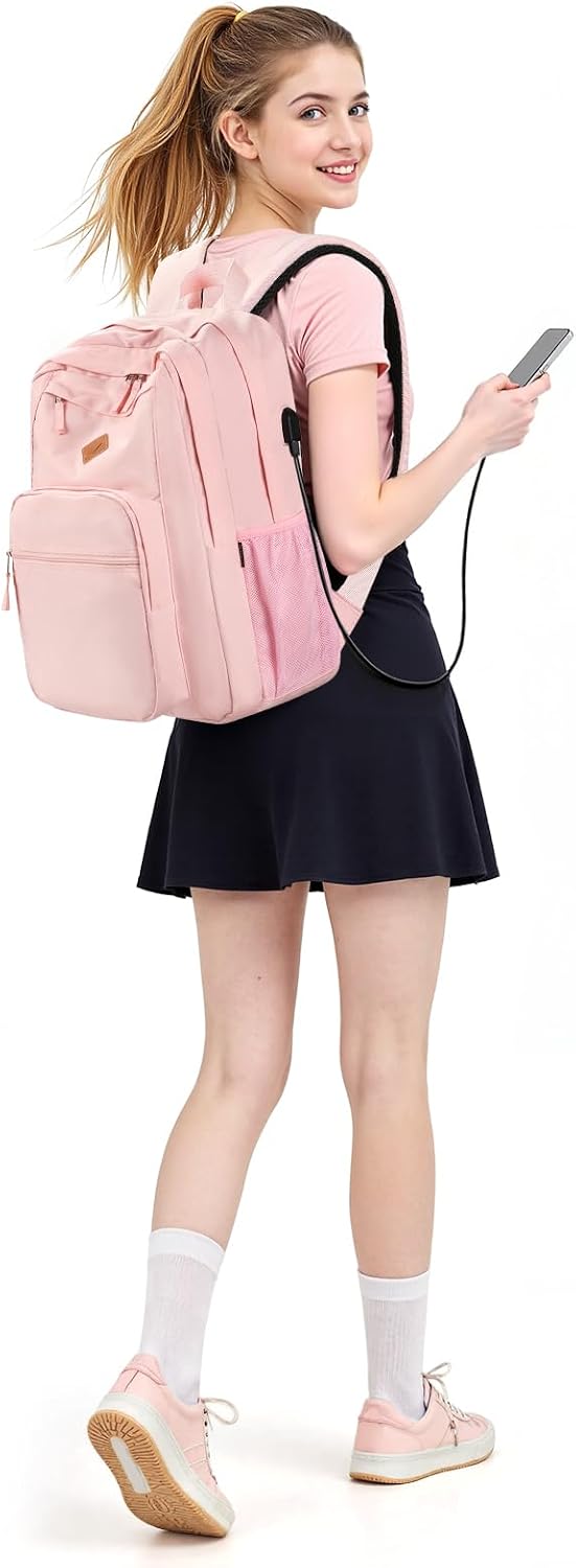 ZORFIN 26L Backpack for College, and Travel: Water Resistant Bookbag