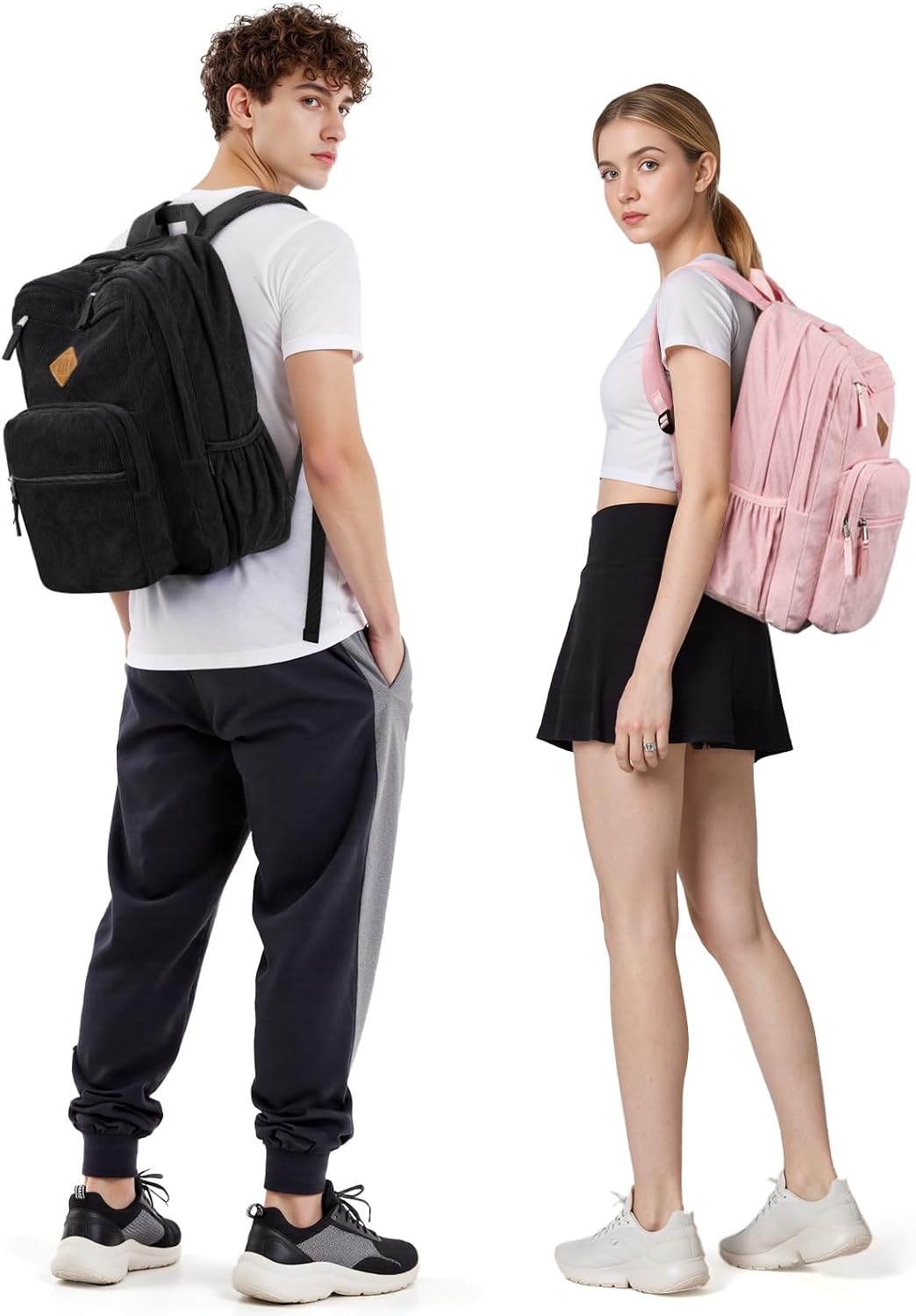 ZORFIN 26L Backpack for College, and Travel: Water Resistant Bookbag