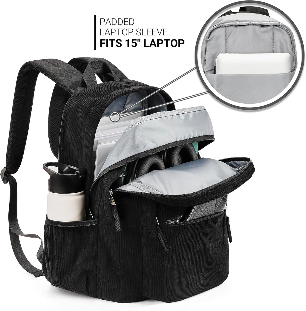 ZORFIN 26L Backpack for College, and Travel: Water Resistant Bookbag