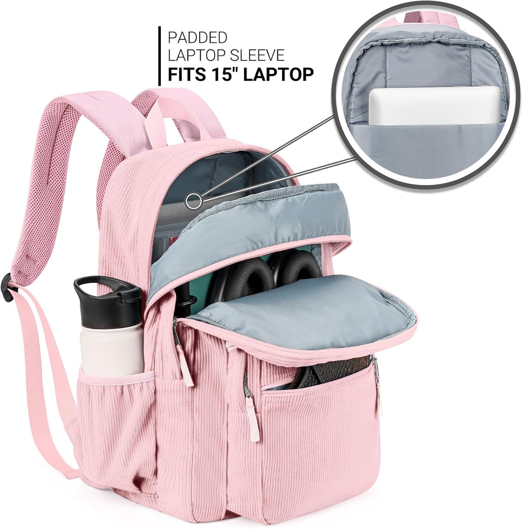 ZORFIN 26L Backpack for College, and Travel: Water Resistant Bookbag