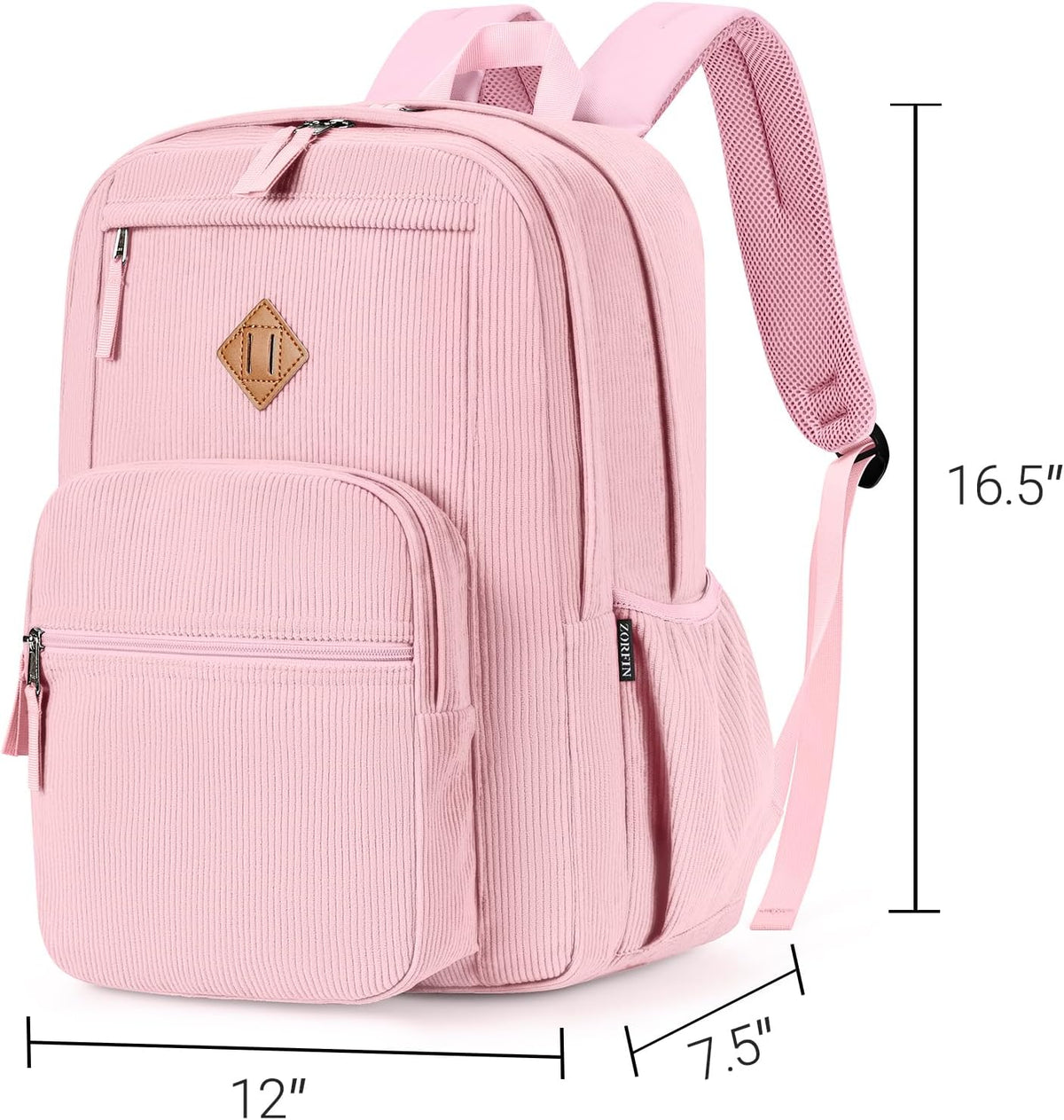 ZORFIN 26L Backpack for College, and Travel: Water Resistant Bookbag