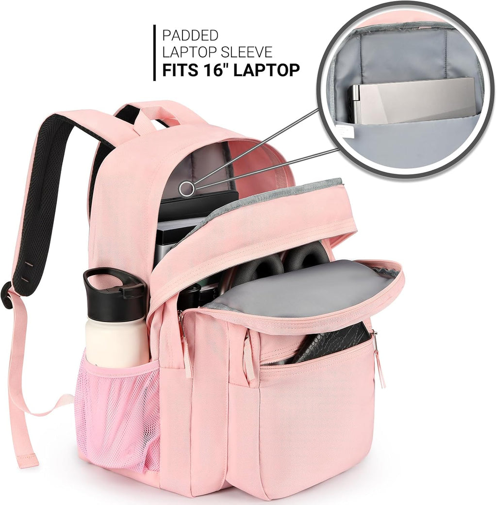 ZORFIN 26L Backpack for College, and Travel: Water Resistant Bookbag