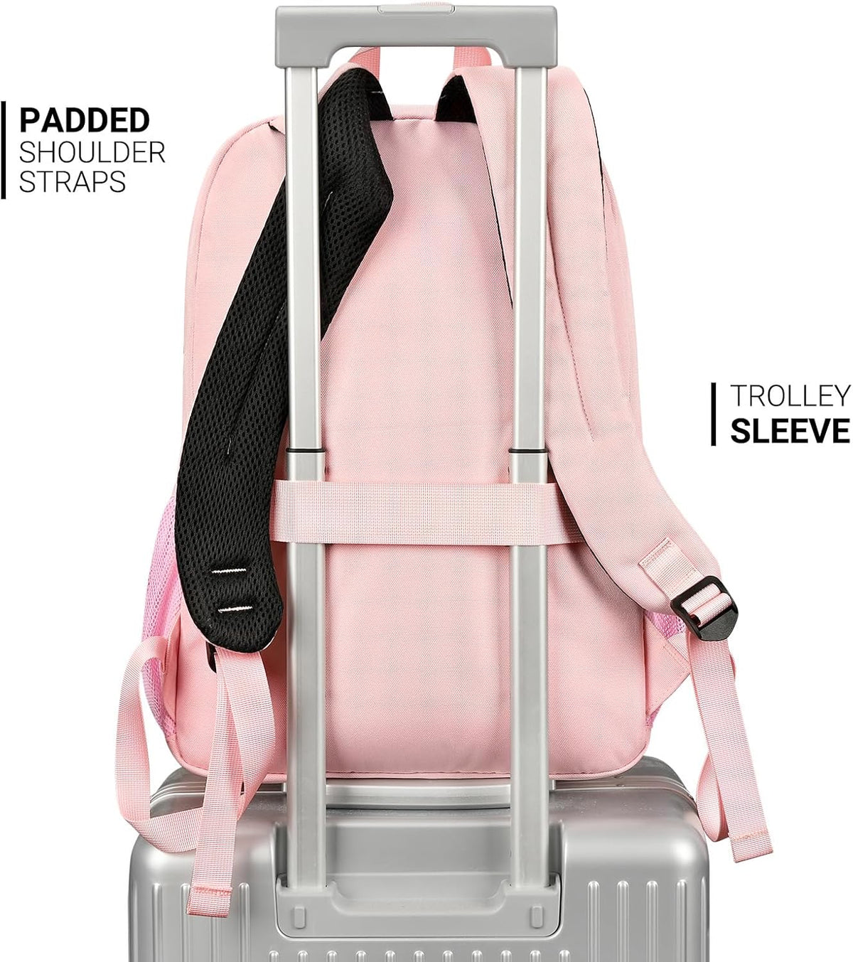 ZORFIN 26L Backpack for College, and Travel: Water Resistant Bookbag