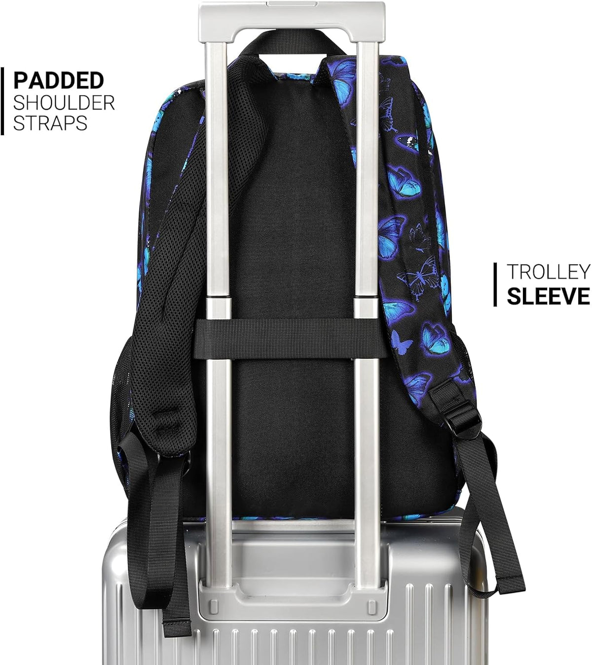 ZORFIN 26L Backpack for College, and Travel: Water Resistant Bookbag