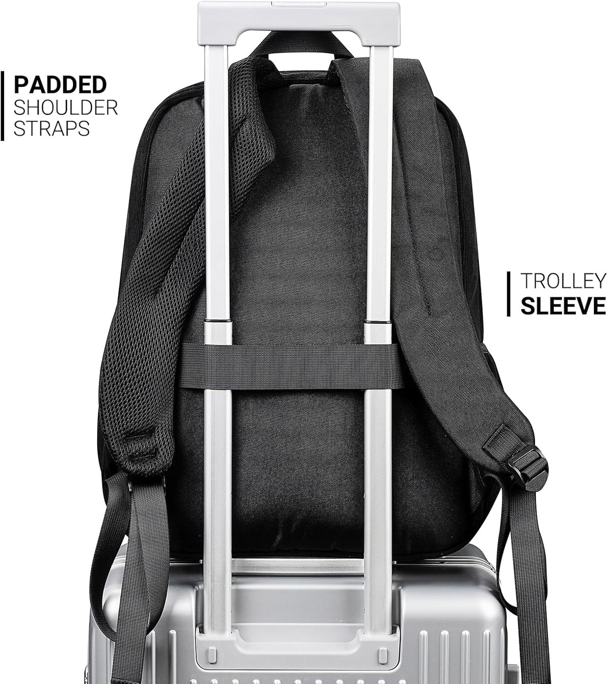 ZORFIN 26L Backpack for College, and Travel: Water Resistant Bookbag
