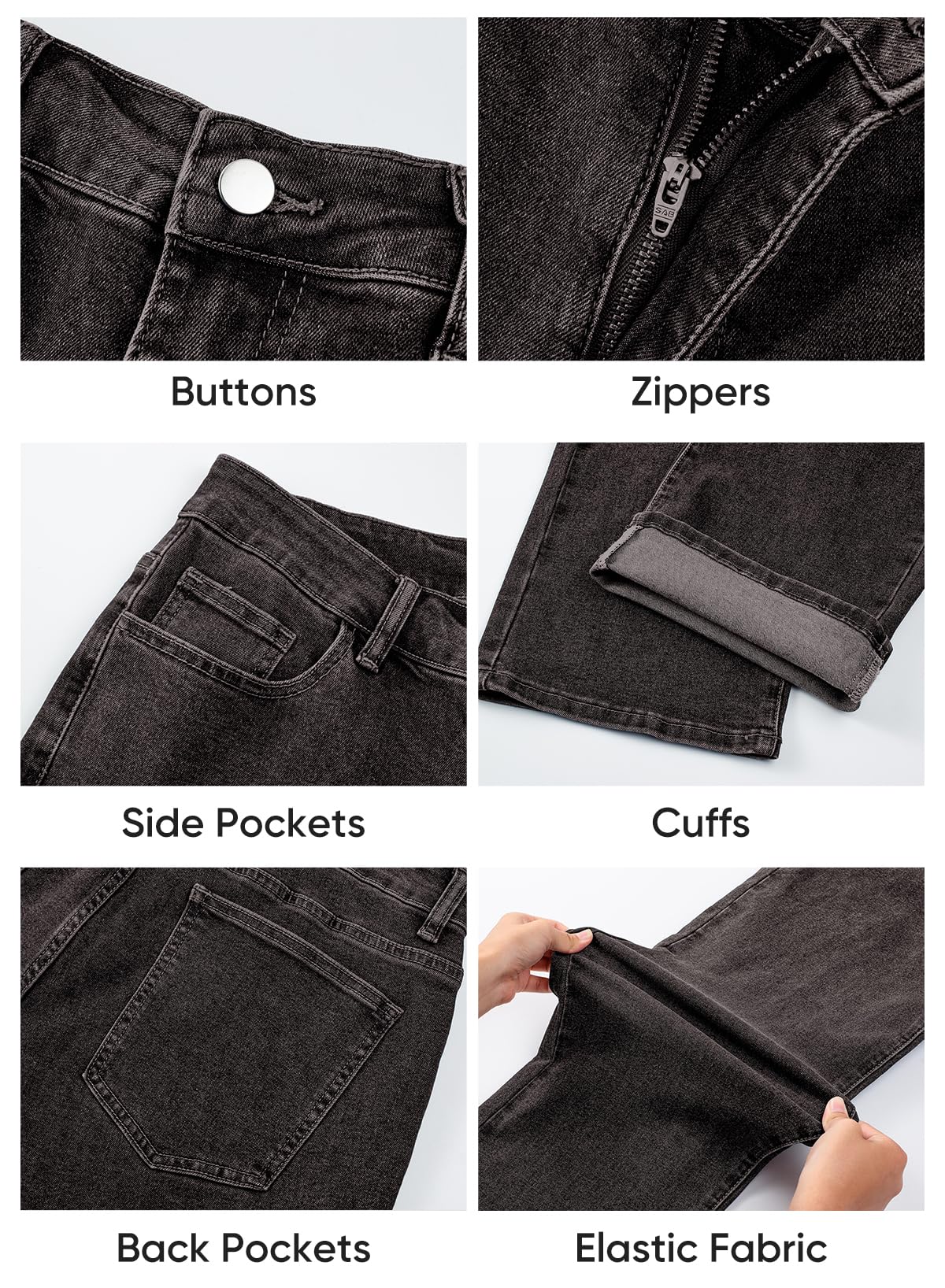 JMIERR Mens Baggy Jeans Wide Leg Y2K Loose Fit Denim Pants