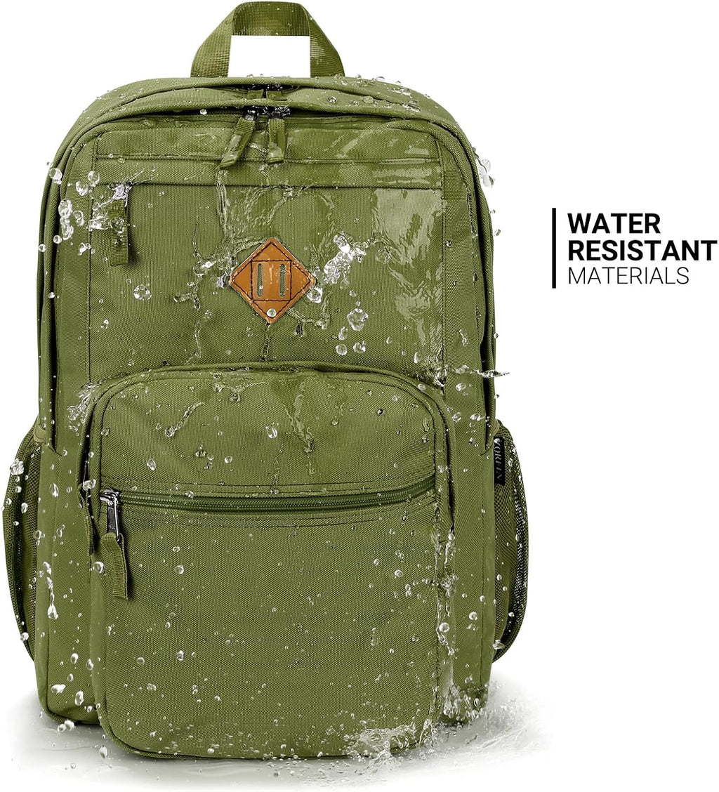 ZORFIN 26L Backpack for College, and Travel: Water Resistant Bookbag