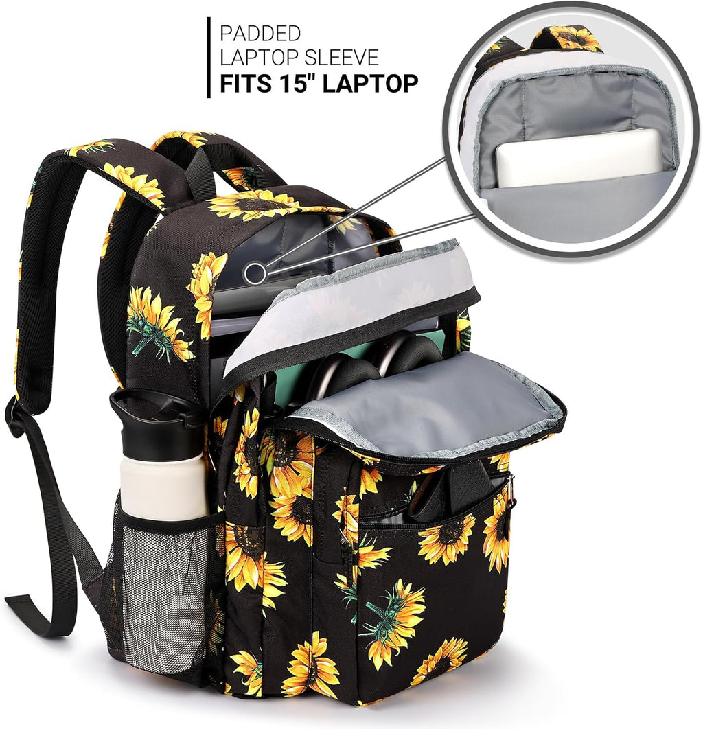 ZORFIN 26L Backpack for College, and Travel: Water Resistant Bookbag