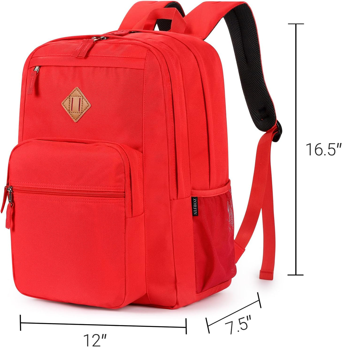 ZORFIN 26L Backpack for College, and Travel: Water Resistant Bookbag