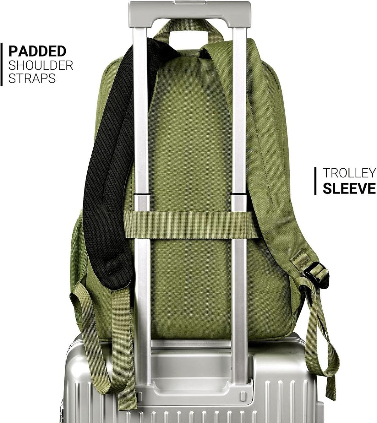 ZORFIN 26L Backpack for College, and Travel: Water Resistant Bookbag