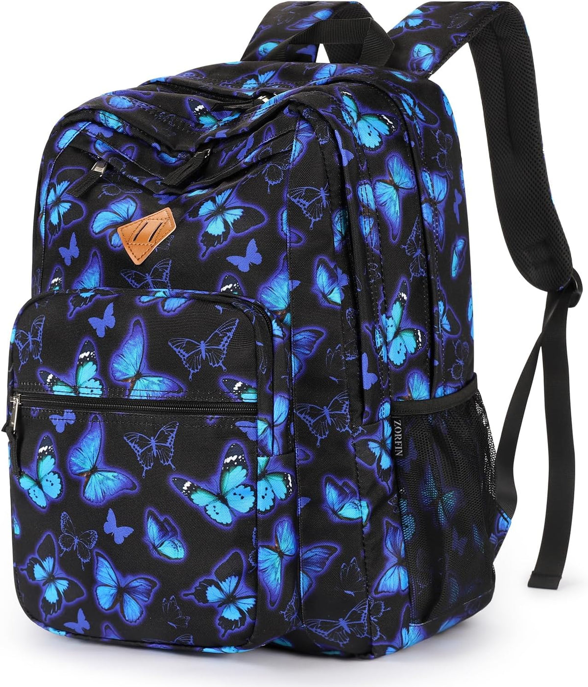ZORFIN 26L Backpack for College, and Travel: Water Resistant Bookbag