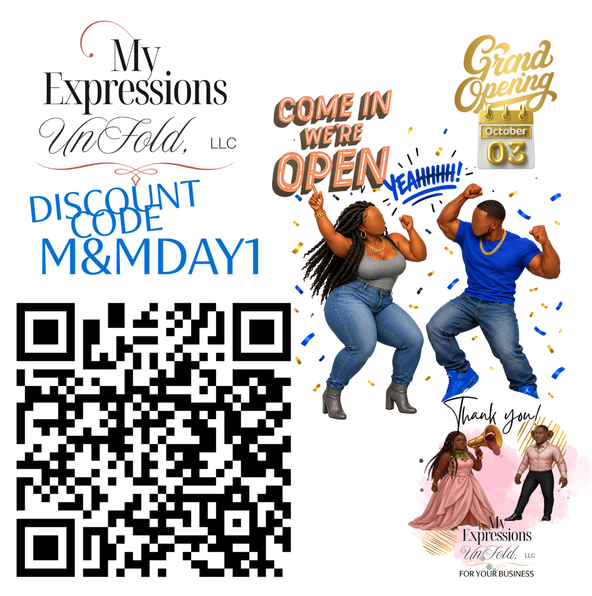 YE3 HUSTLE – My Expressions UnFold, LLC