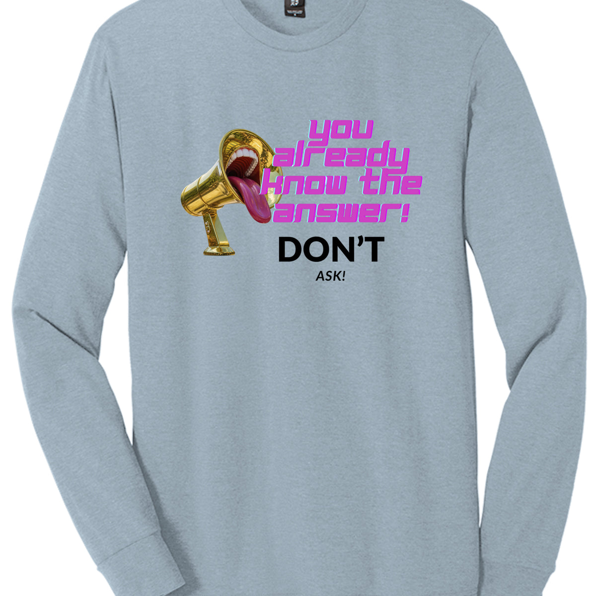 Flint Blue Heather - DM132 - FRONT