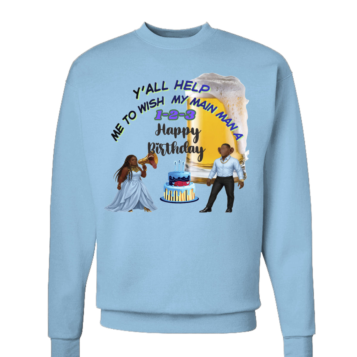 LIGHT BLUE - P1607 - FRONT