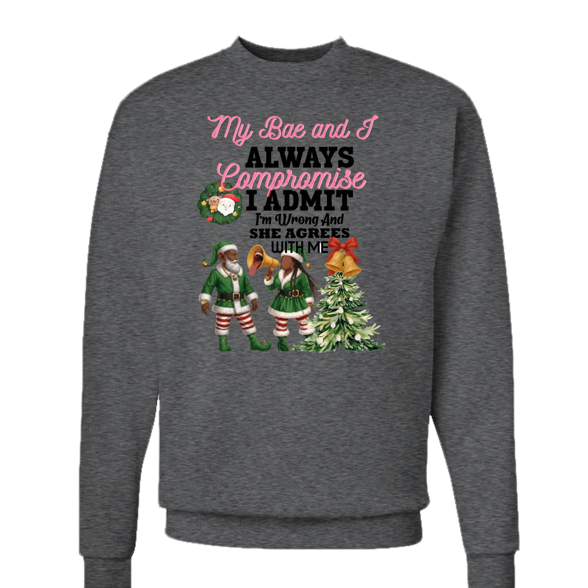 CHARCOAL HEATHER - P1607 - FRONT